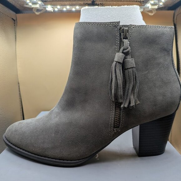 Vionic Women's Madeline Leather  Ankle Boot SZ 10 Grey - Picture 4 of 10